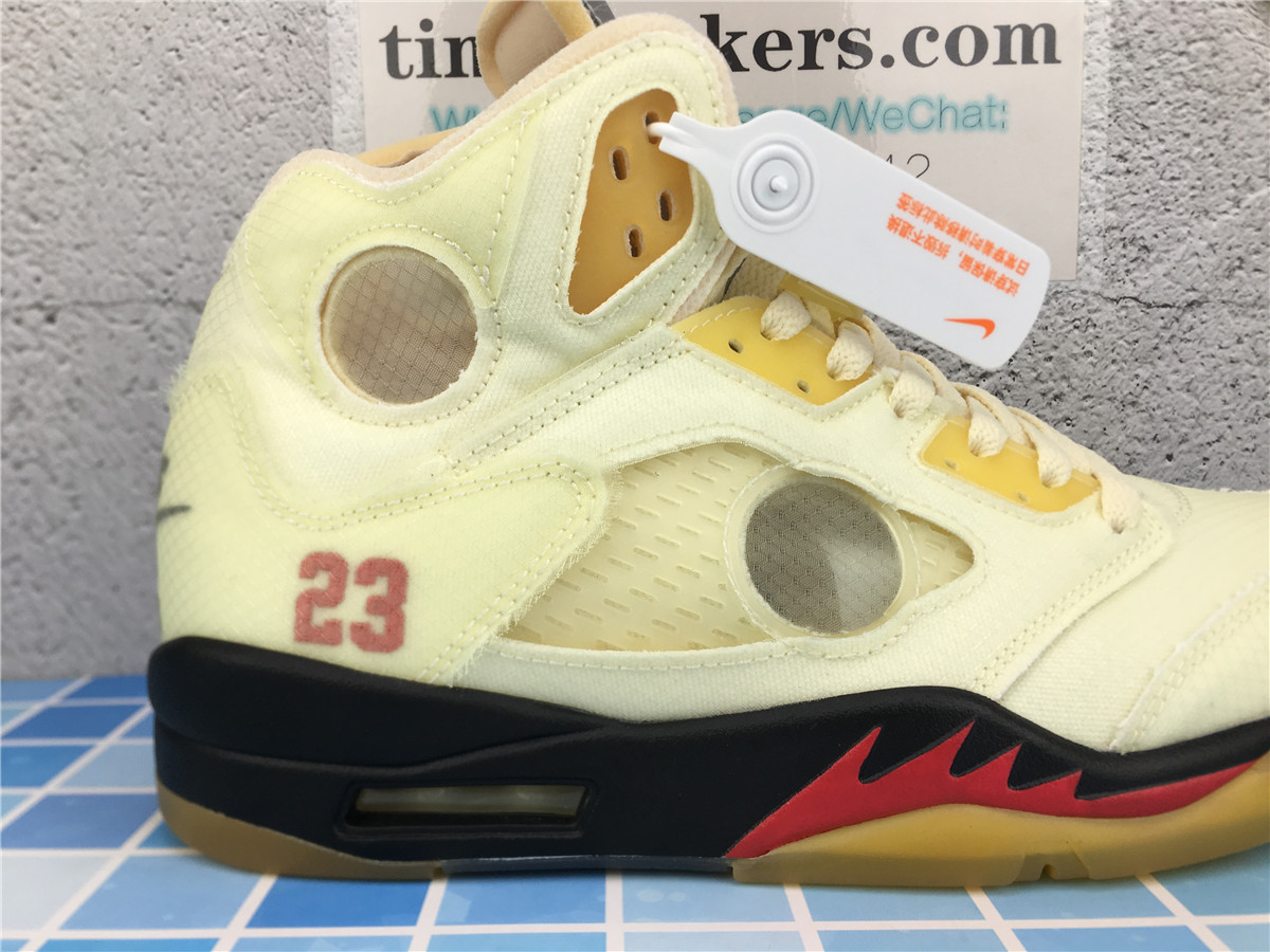 OG Batch Off-white x Air Jordan Retro 5 SP DH8565 100